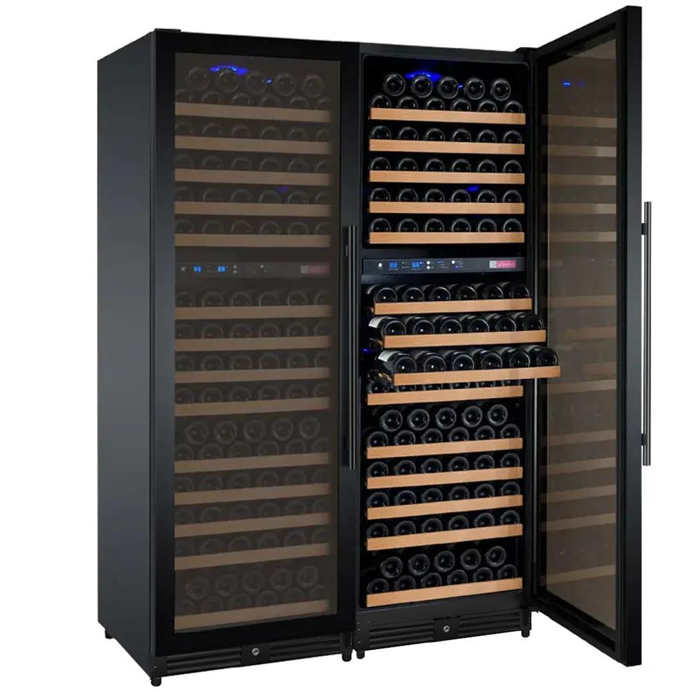 Allavino FlexCount Series 344-Bottle Four Zone Wine Refrigerator– Black Finish