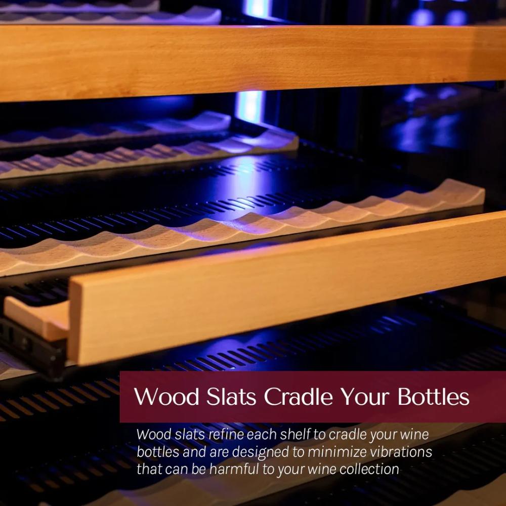 Allavino 51-Bottle Single Zone Built-In Wine Refrigerator – Black Glass Door, Left Hinge | Reserva Series