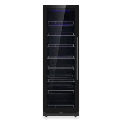 KingsBottle 71" - 630 Can Beverage Refrigerator – Black, Right Hinge