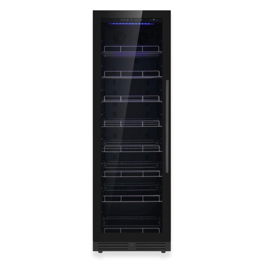 KingsBottle 71" - 630 Can Beverage Refrigerator – Black, Right Hinge