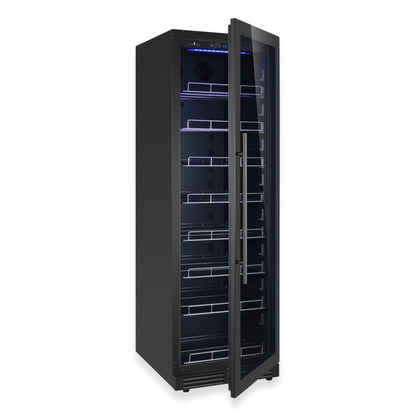 KingsBottle 71" - 630 Can Beverage Refrigerator – Black, Right Hinge