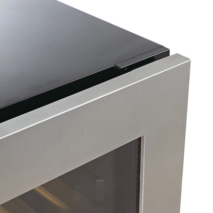 KingsBottle 71" - 630 Can Beverage Refrigerator – Stainless Steel, Left Hinge
