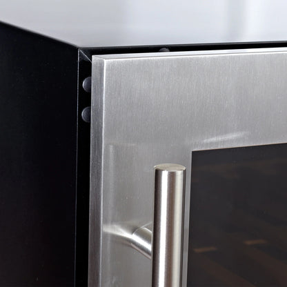 KingsBottle 71" - 630 Can Beverage Refrigerator – Stainless Steel, Left Hinge